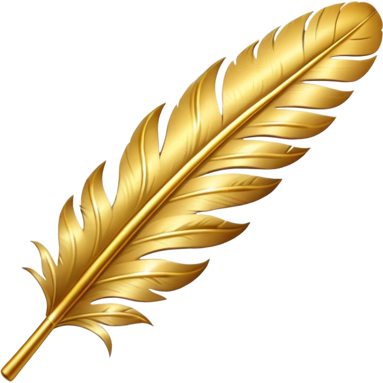 GOLD FEATHER emoji