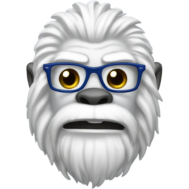 A white yeti wearing Toronto Maple Leafs attire emoji