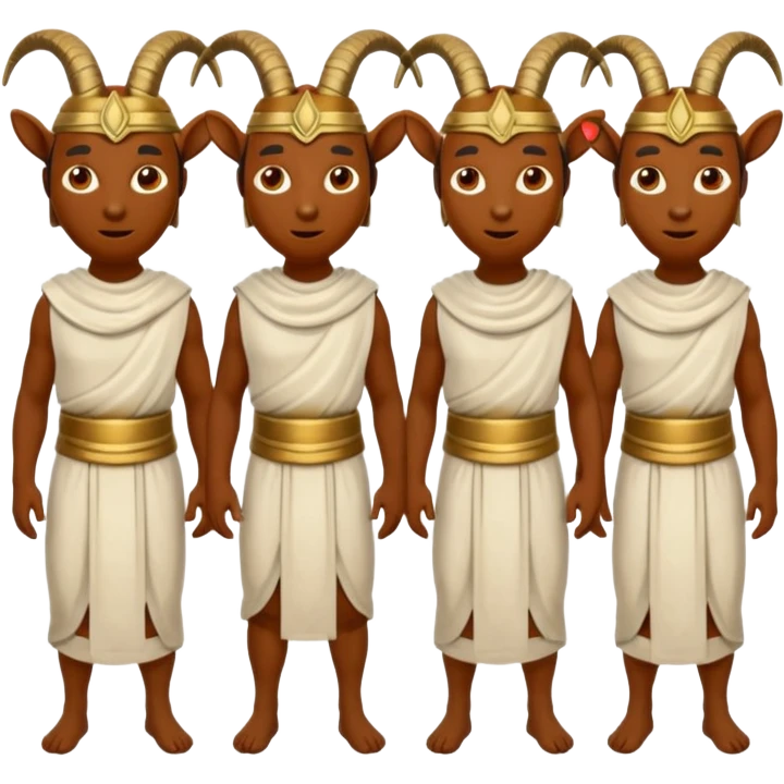 goat headed people emoji