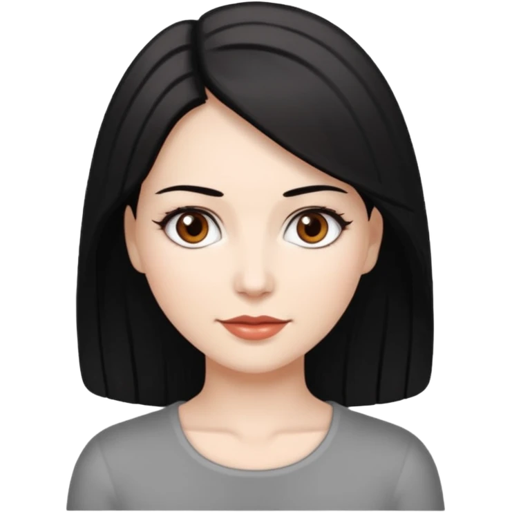 My Sexy wife. black hair, and awesomeness. She has some gray hair. she's super cute. She has brown eyes and is white. Graying hair. emoji