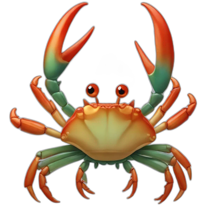 Sébastien le crabe de la petite sirene emoji