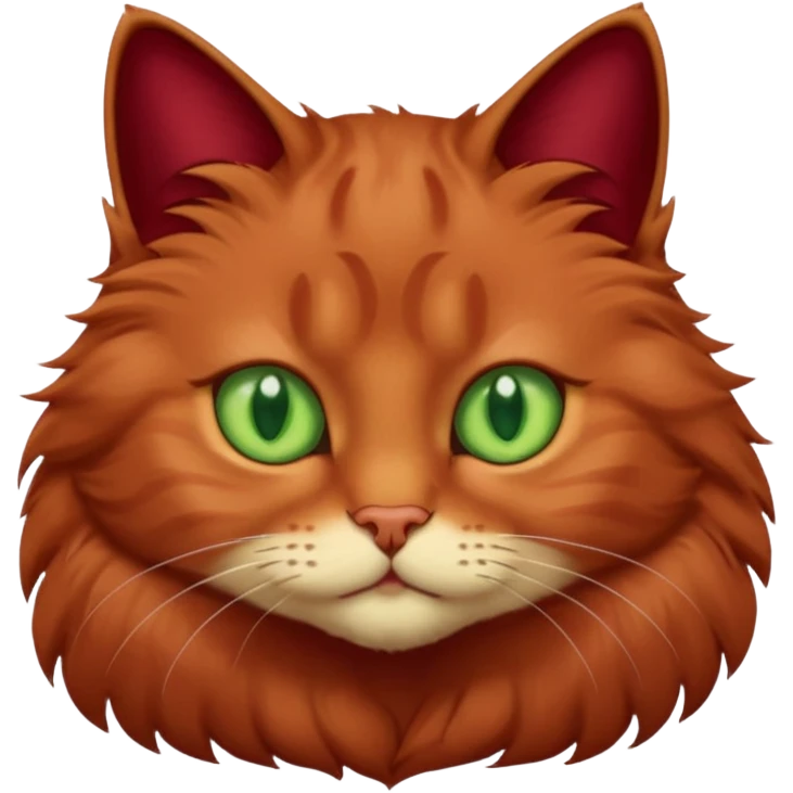 бордовый кот emoji