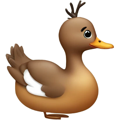 Reindeer Duck emoji
