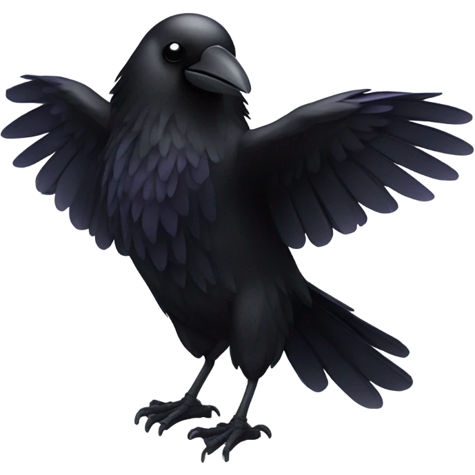 Raven playing football emoji