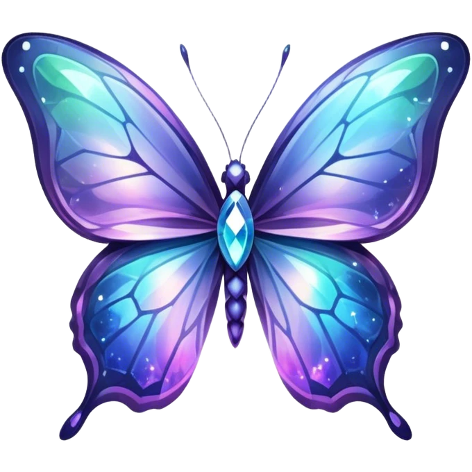 Nebula Crystal Butterfly emoji