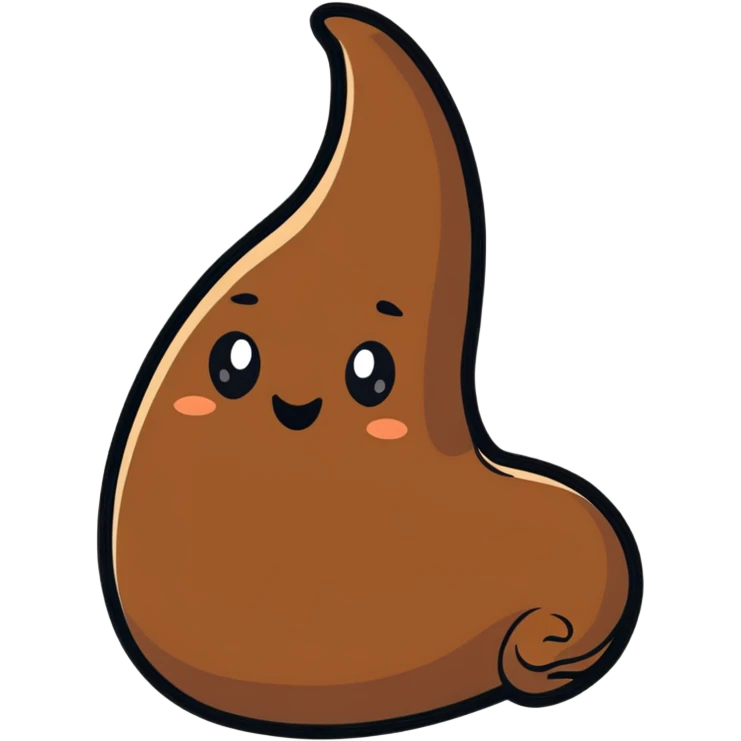 Barcelona poop cartoon sticker emoji