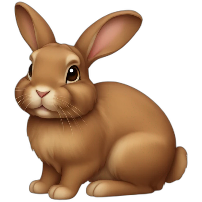 brown lop ear bunny emoji