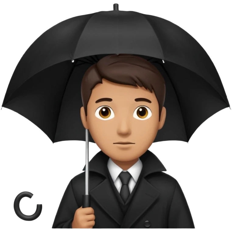 HOLDİNG UMBRELLA MAN emoji
