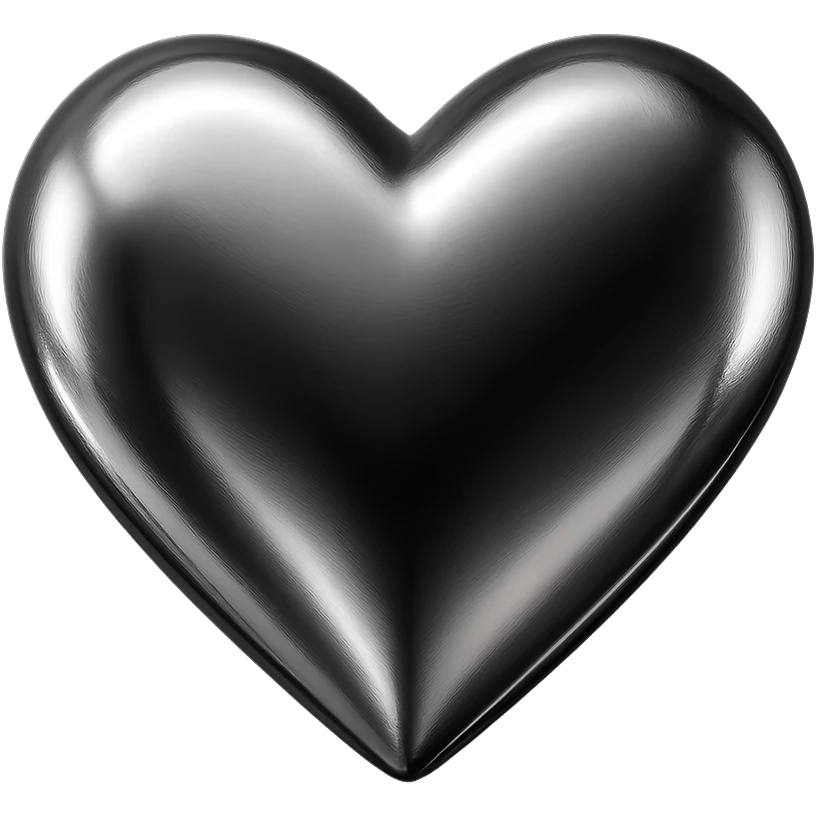heart with a night sky gradient and tiny stars scattered, midnight theme emoji