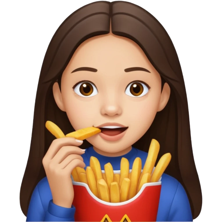 olivia rodrigo munching fries emoji