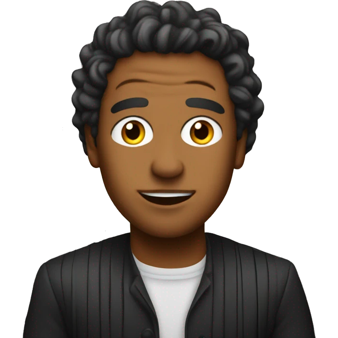 musical stage with actor emoji