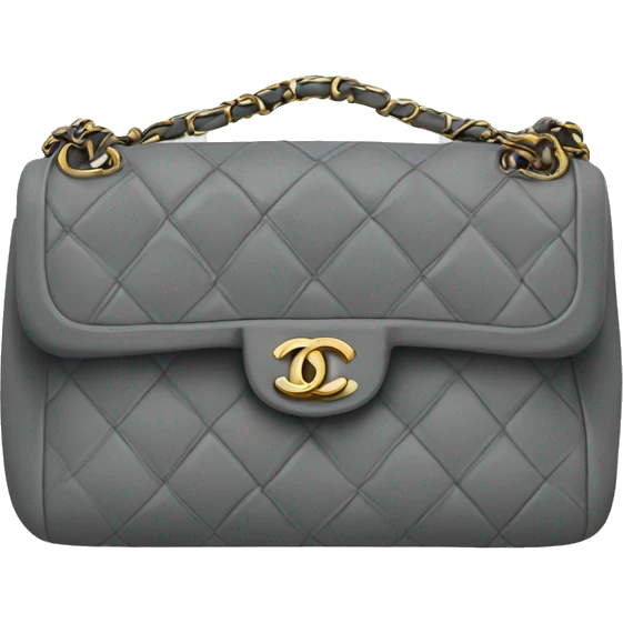 Gray Chanel bag emoji