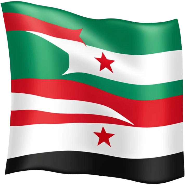 Green Syria flag emoji