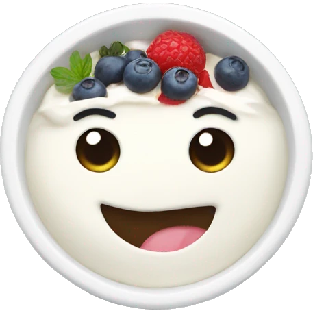 Yoghurt bowl emoji