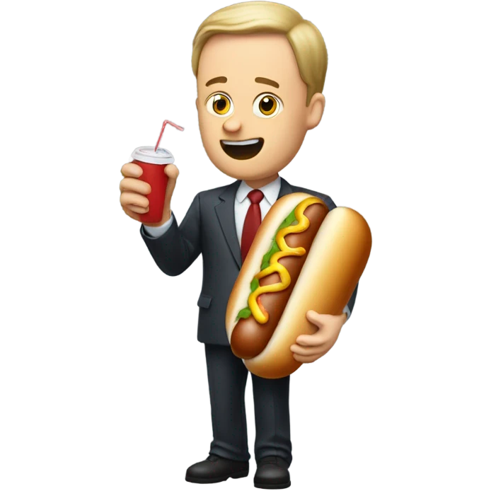 william dautrieve eating a hot dog emoji