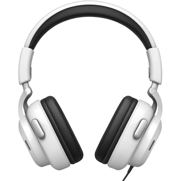 Audífonos blancos emoji