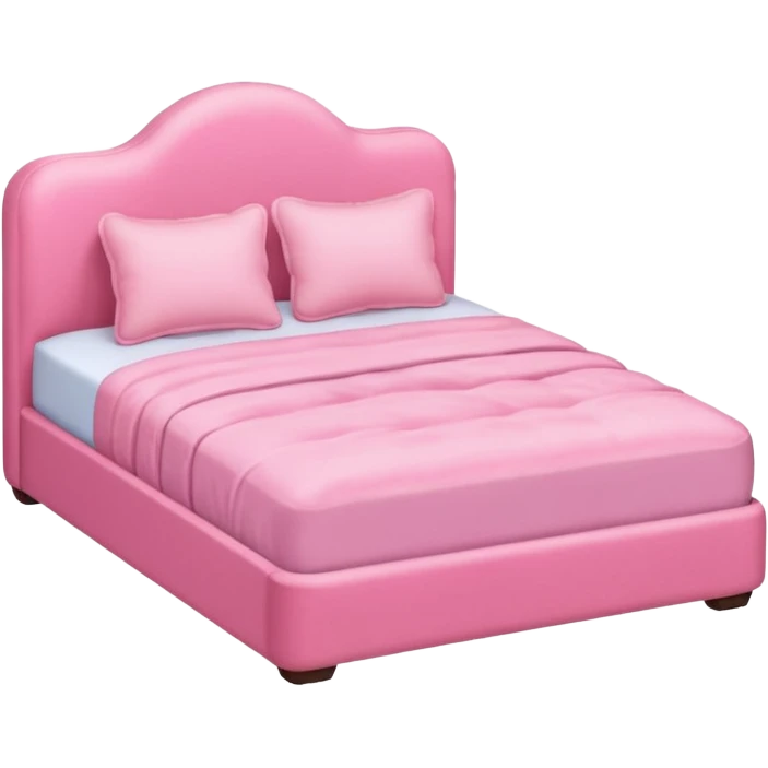 Pink bed  emoji