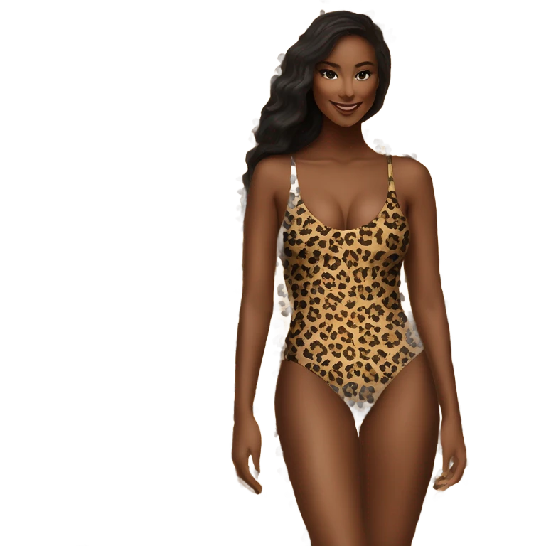 Leopard swimsuit emoji