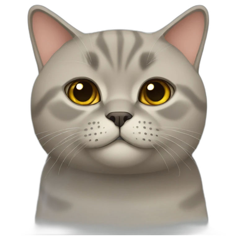 tan british shorthair cat emoji