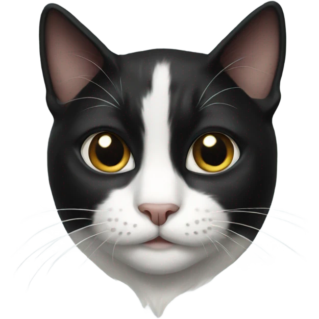 Tuxedo cat emoji