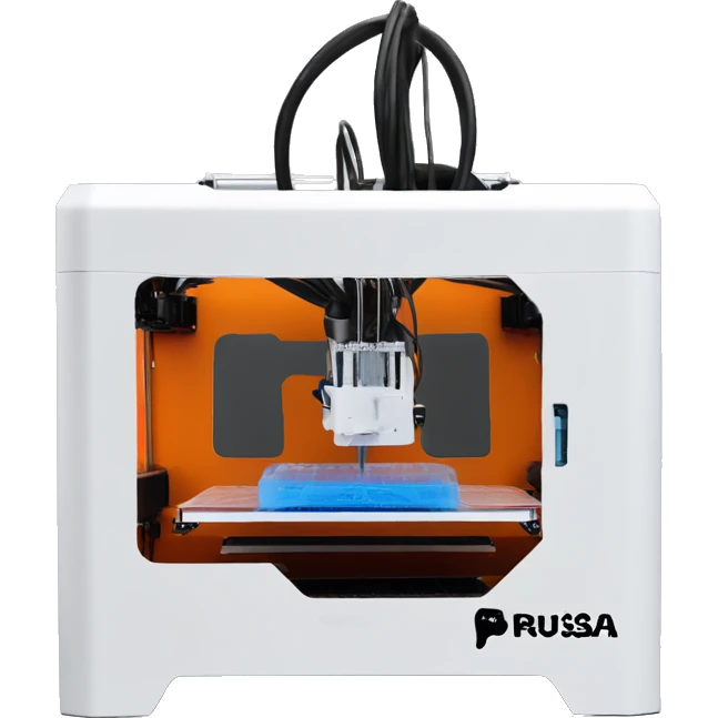 Prusa 3D printer with cowboy emoji printing emoji