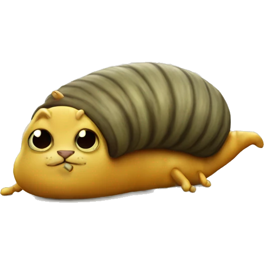 a slug with cat ace emoji