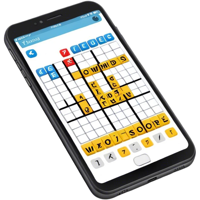 Crosswords in phone emoji