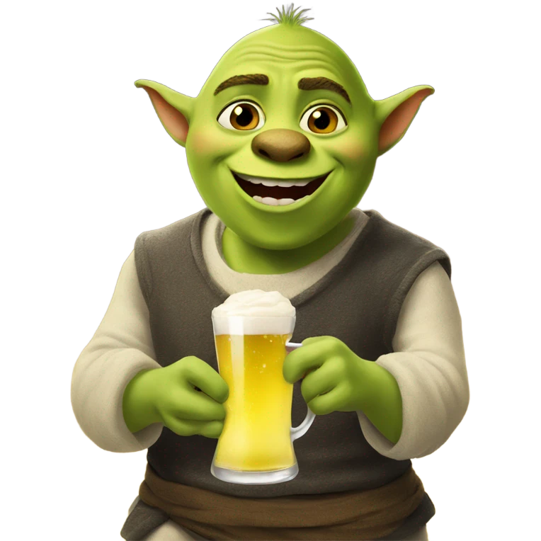 shreck happy new year drink emoji