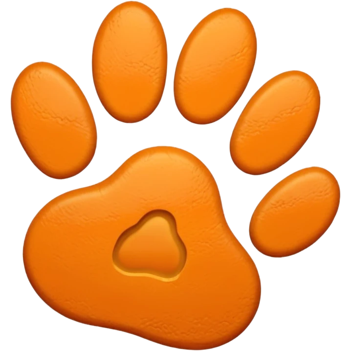 a light orange pawprint emoji