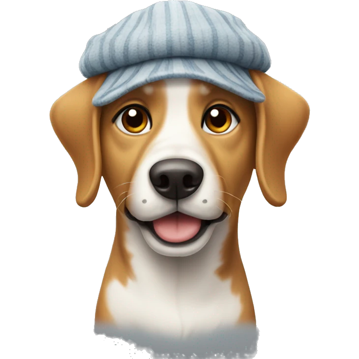 Dog with a Mütze emoji