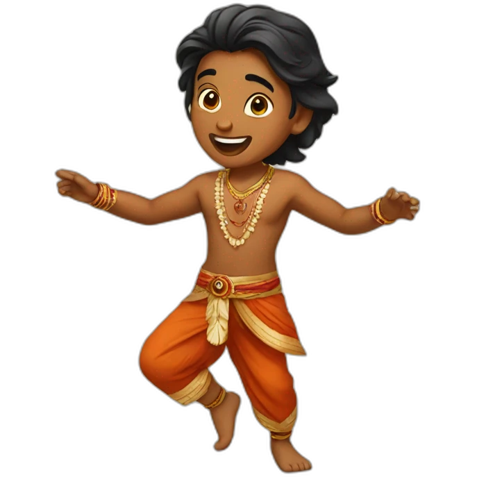 A dancing Indian boy emoji