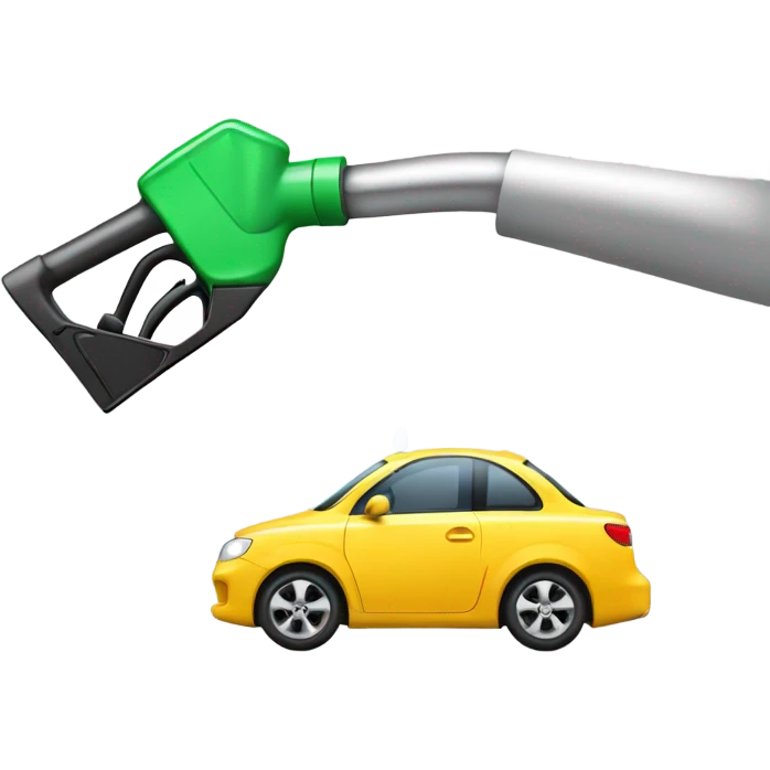 Car pumping other car with gas emoji