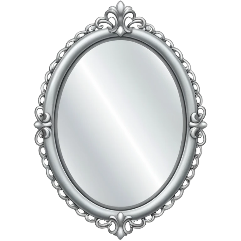 silver elegant mirror emoji