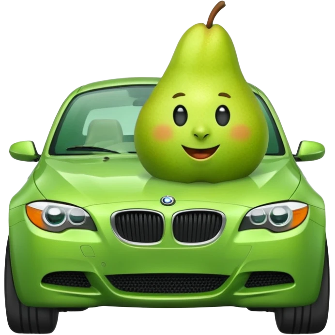 pear in a bmw emoji