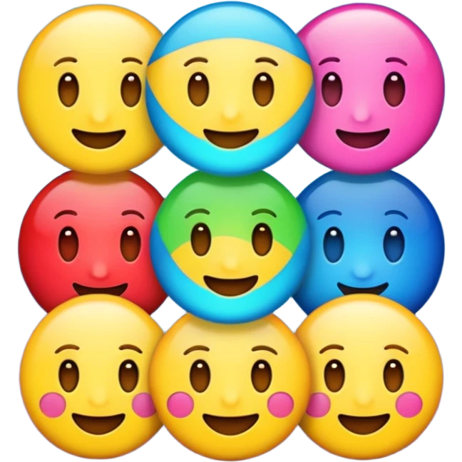crie emojis para uma comunidade do discord sem fazer ou pegar algo pronto quero algo diferente emoji