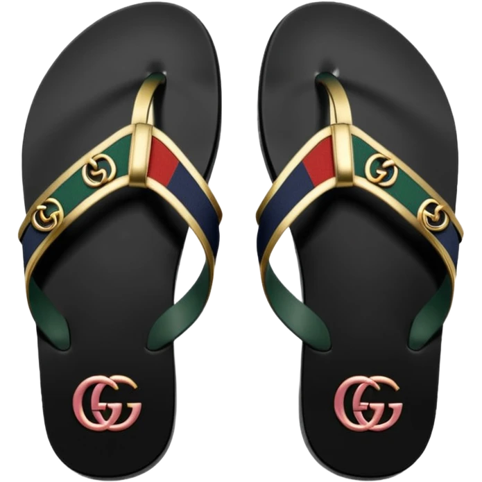 gucci flip flops emoji