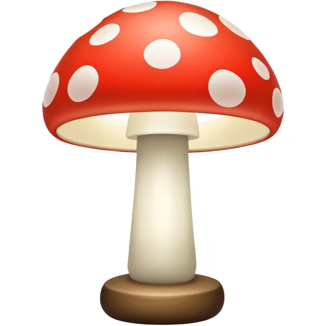 mushroom Lamp basic light  emoji