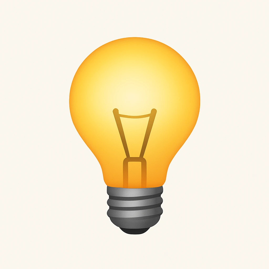 lightbulb emoji