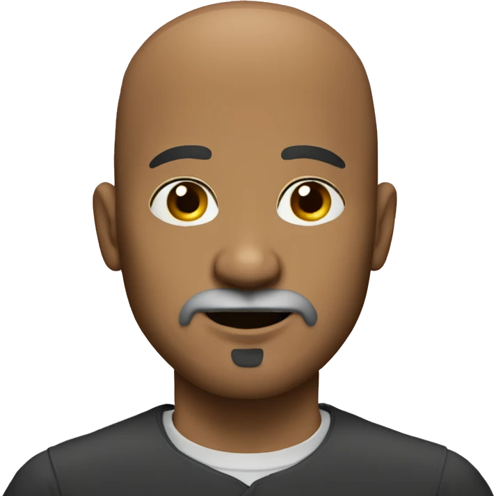 a bald headed 50 year old with a goatee beard emoji