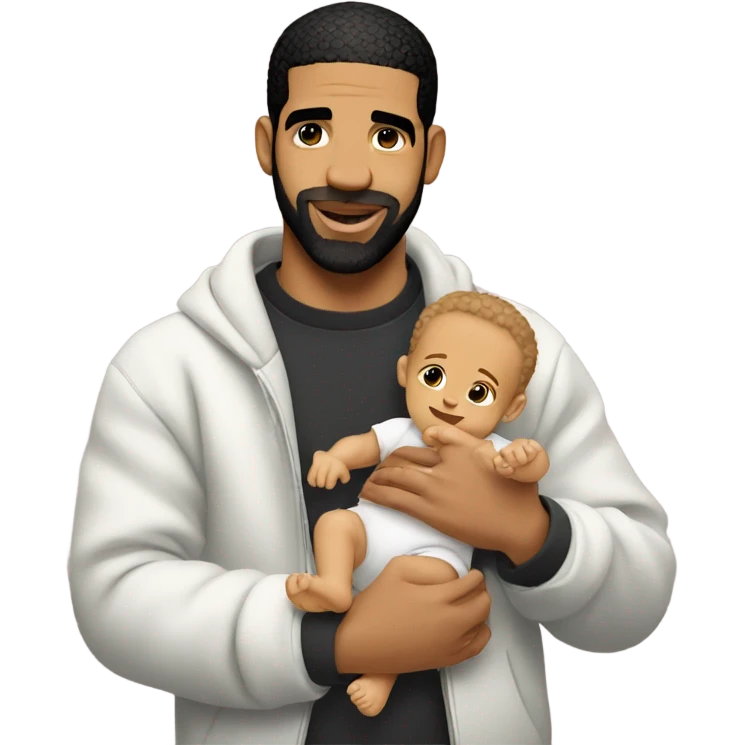 Drake Holding a baby emoji