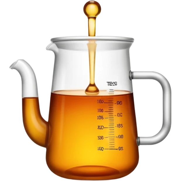 tea in a laboratory measuring cup emoji