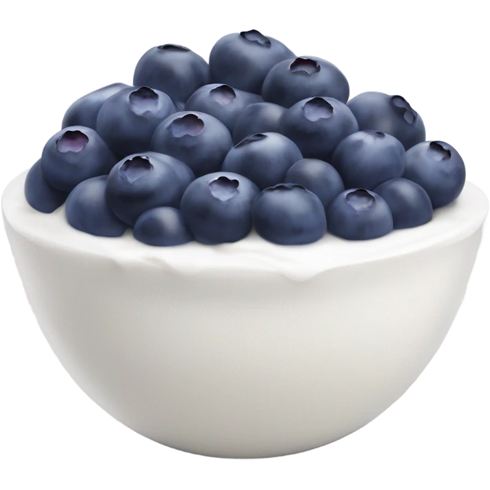 yoghurt bowl withblueberries emoji