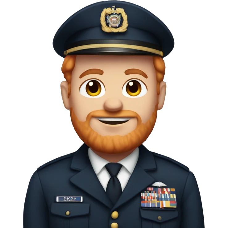 Fat red haired navy soldier emoji