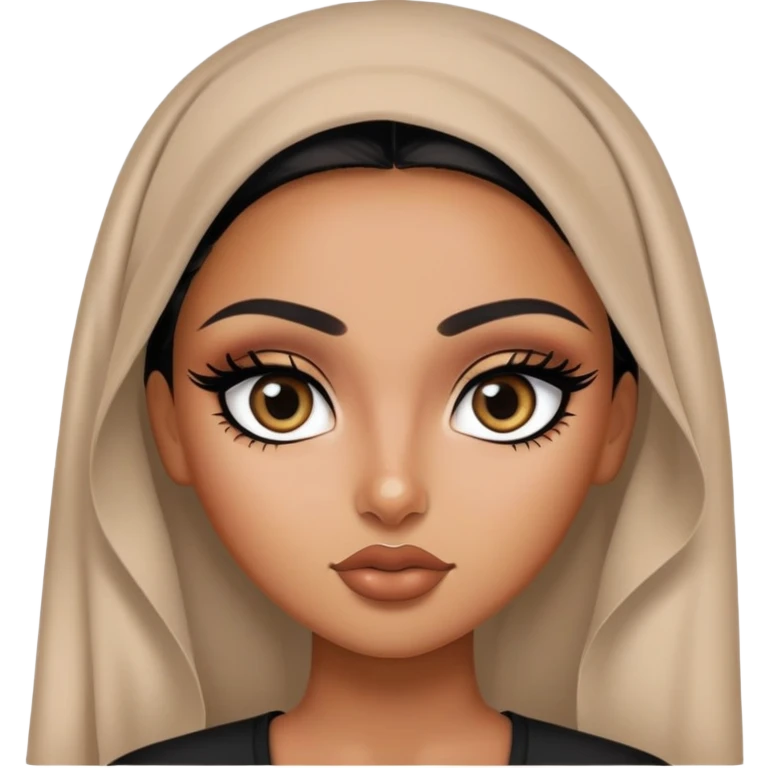 palestinian, pretty eyes, black eyeliner, pretty bratz baddie emoji