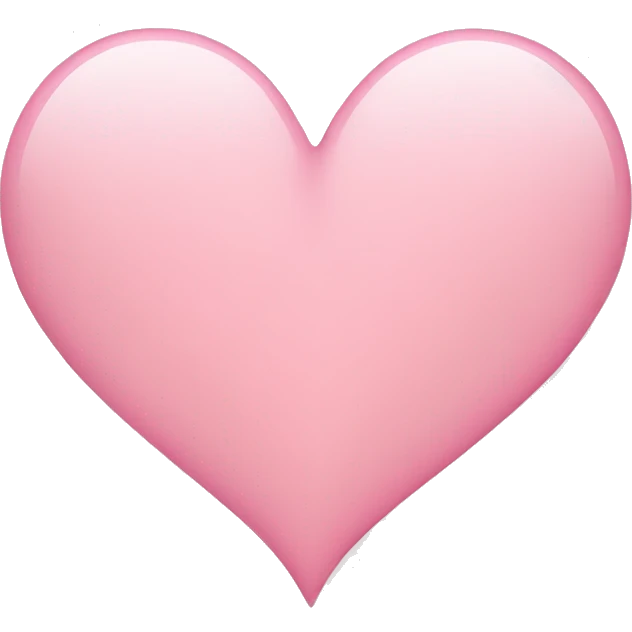 Light pink heart emoji