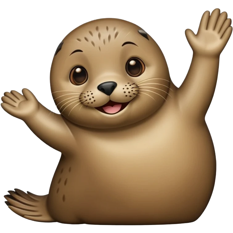Seal waving  emoji