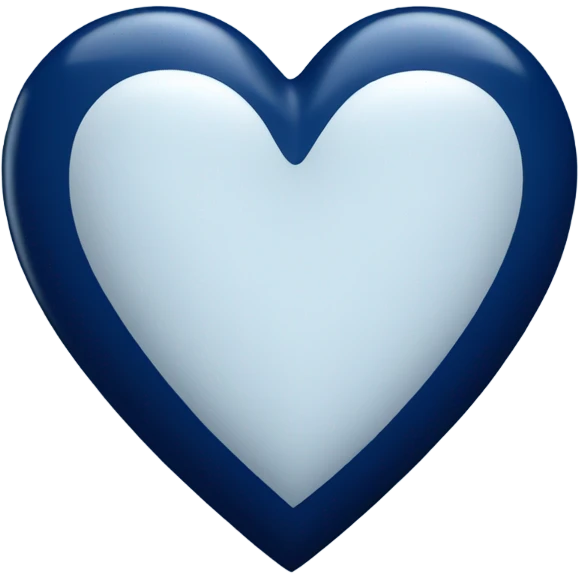 Navy blue heart emoji