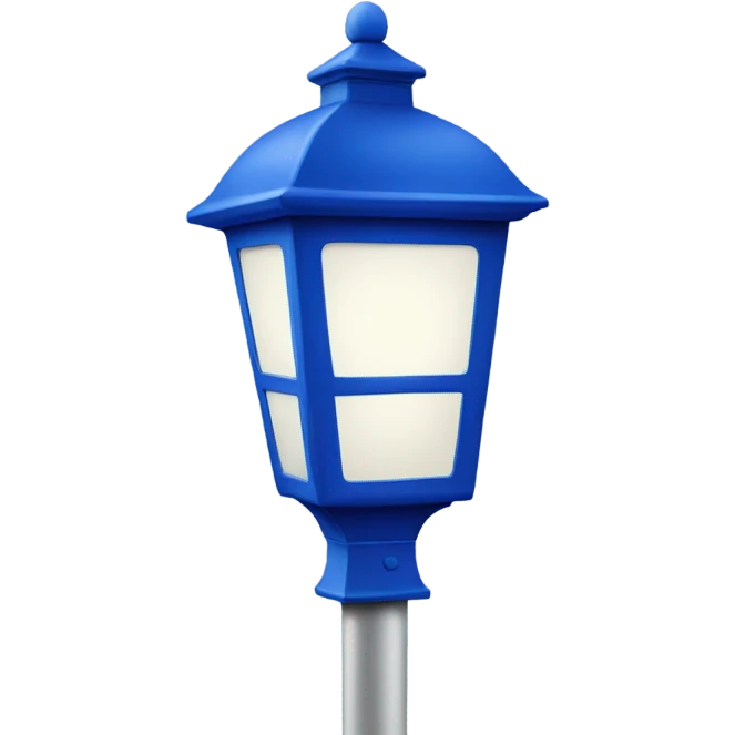 navi blue 
street lamp emoji