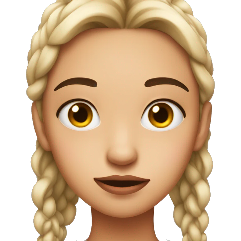 girl doing side eye emoji