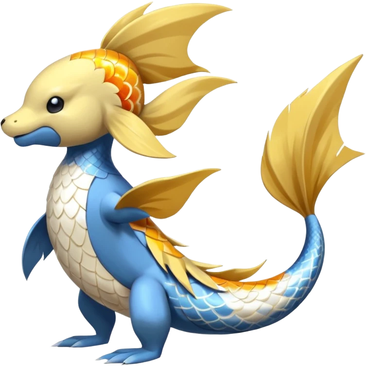 Manectric-Electrike-Furfrou-koi-Fakemon-fusion, full body emoji